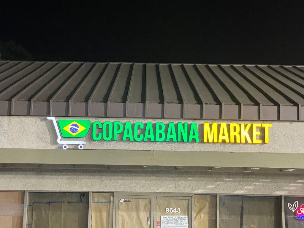 The Drip Bar interior dimensional sign